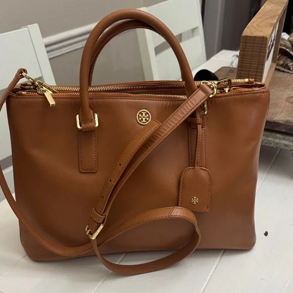 Tory Burch Tan Leather Satchel - Picture 2 of 6
